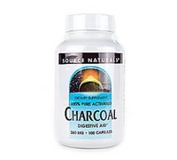 Charcoal 260 mg, Source Naturals (100 Capsules)